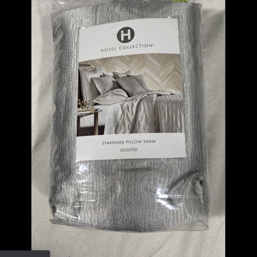 NEW Hotel‎ Collection Primativa Quilted (1) Standard Sham Pillow Case